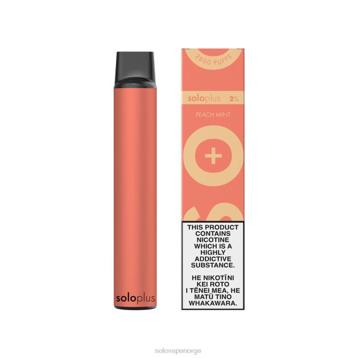 Solo Plus engangs vape fersken mynte JR2223 | Solo Disposable Vape Review