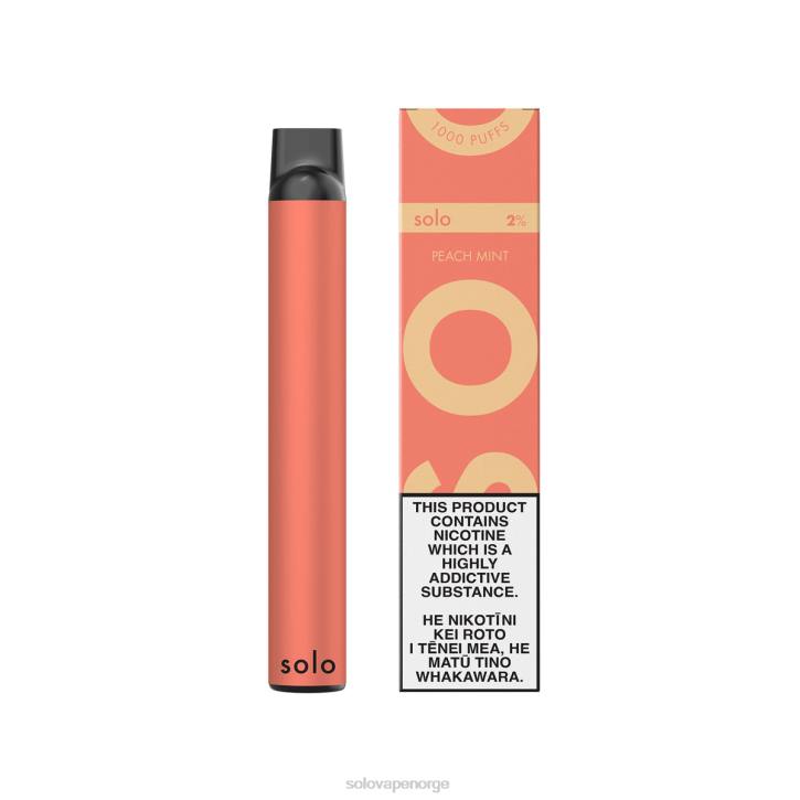 Solo engangs vape fersken mynte JR226 | Solo Vape Review