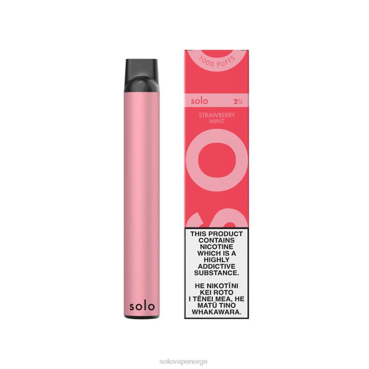 Solo engangs vape jordbær mynte JR224 | Solo Vape Puffs