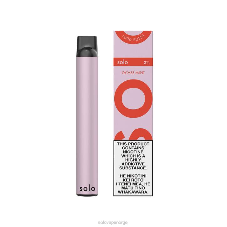 Solo engangs vape litchi mynte JR229 | Solo Vape Norge