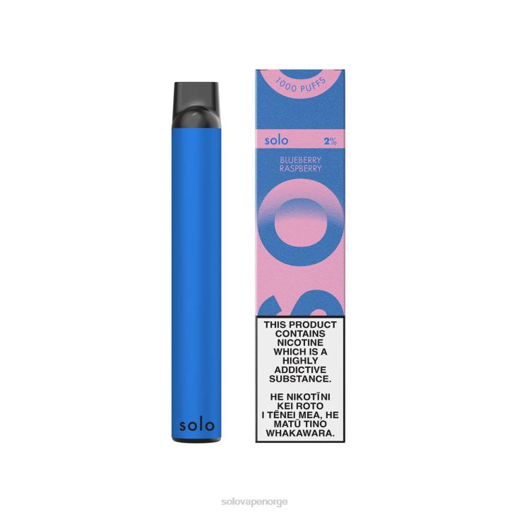 Solo engangs vape paradis samling blåbær bringebær JR2219 | Solo Vape Pris