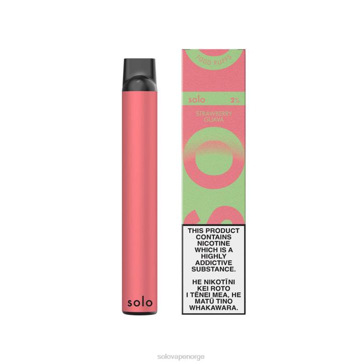 Solo engangs vape paradis samling jordbær guava JR2221 | Solo Vape Nicotine Levels