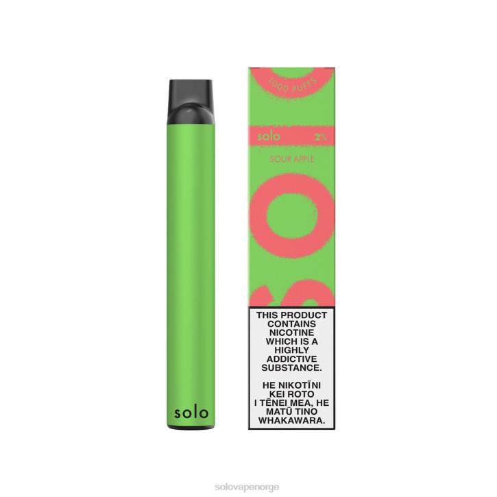 Solo engangs vape surt eple JR225 | Solo Vape Nicotine Levels