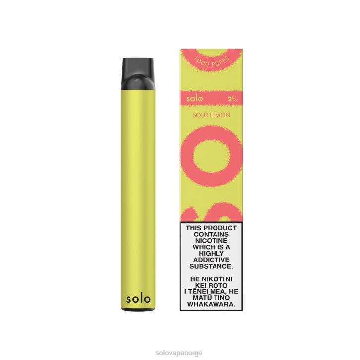 Solo engangs vape syrlig sitron JR2212 | Solo Vape Puffs