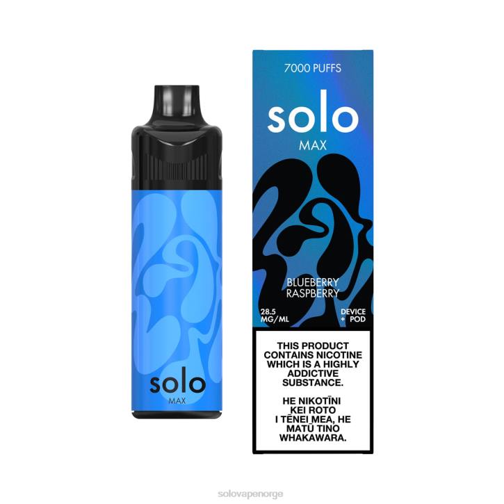 Solo MAX podsett blåbær bringebær JR2265 | Solo Vape Norge