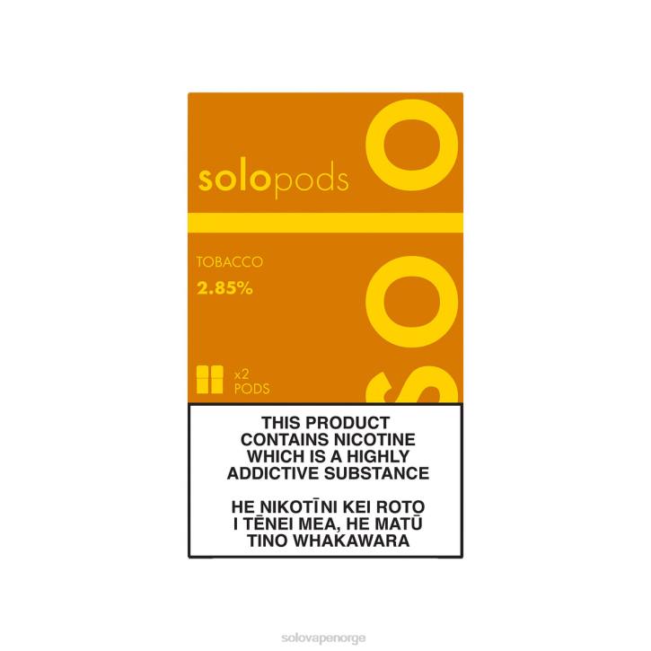 Solo erstatning pod 2-pack tobakk JR2250 | Solo Vape Oslo